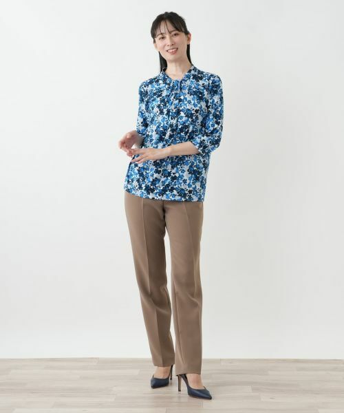 Leilian / レリアン カットソー | 花柄プリントカットソー【Leilian WHITE LABEL】 | 詳細1