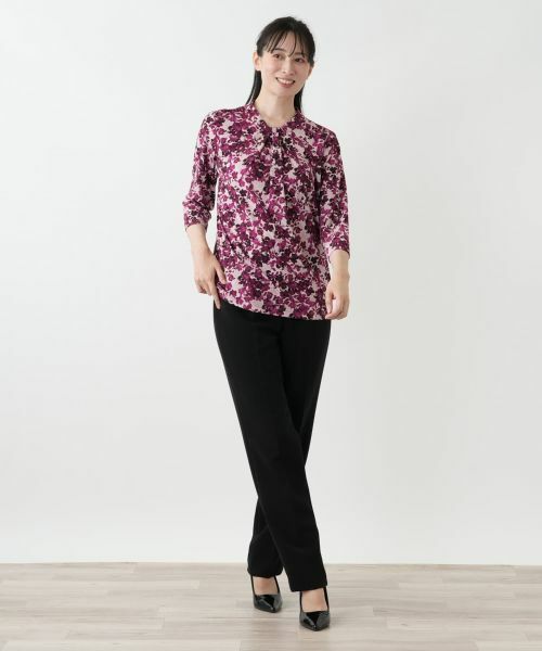 Leilian / レリアン カットソー | 花柄プリントカットソー【Leilian WHITE LABEL】 | 詳細4