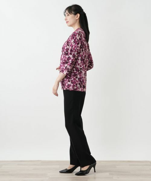 Leilian / レリアン カットソー | 花柄プリントカットソー【Leilian WHITE LABEL】 | 詳細5