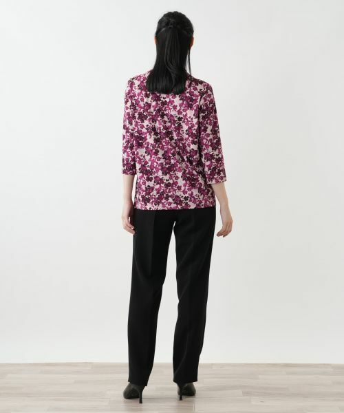 Leilian / レリアン カットソー | 花柄プリントカットソー【Leilian WHITE LABEL】 | 詳細6