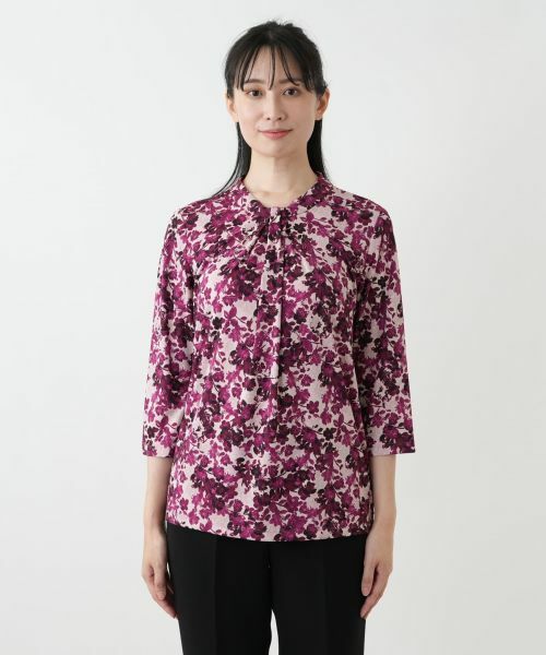 Leilian / レリアン カットソー | 花柄プリントカットソー【Leilian WHITE LABEL】 | 詳細7