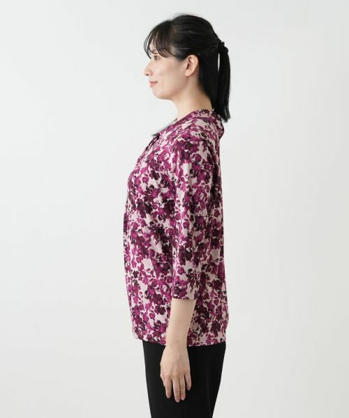 Leilian / レリアン カットソー | 花柄プリントカットソー【Leilian WHITE LABEL】 | 詳細8