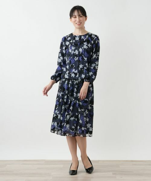 Leilian / レリアン セットアップ | 花柄ブラウススーツ【セレモニー】【Leilian WHITE LABEL】 | 詳細4