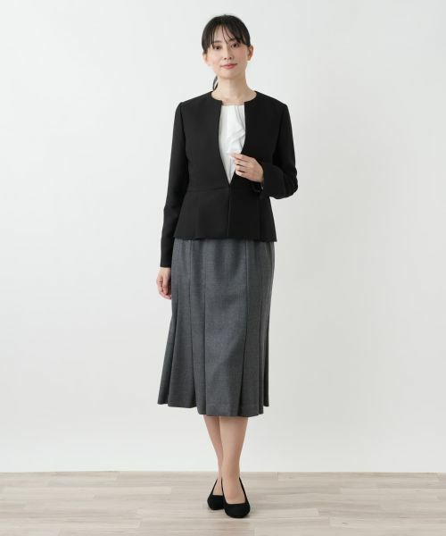 Leilian / レリアン テーラードジャケット | ペプラムジャケット【セレモニー】【Leilian WHITE LABEL】 | 詳細1