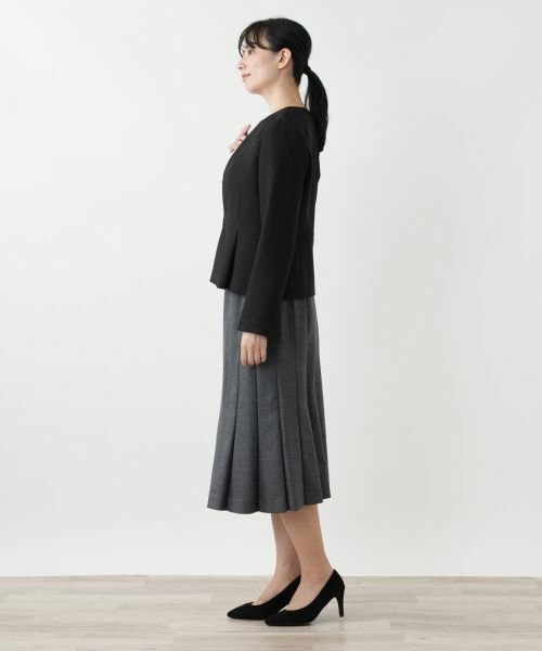 Leilian / レリアン テーラードジャケット | ペプラムジャケット【セレモニー】【Leilian WHITE LABEL】 | 詳細2