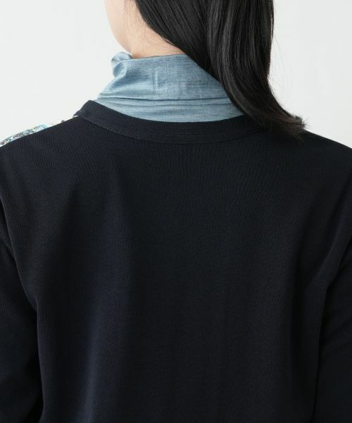 Leilian / レリアン カーディガン・ボレロ | イラスト柄切替カーディガン【Leilian WHITE LABEL】 | 詳細11