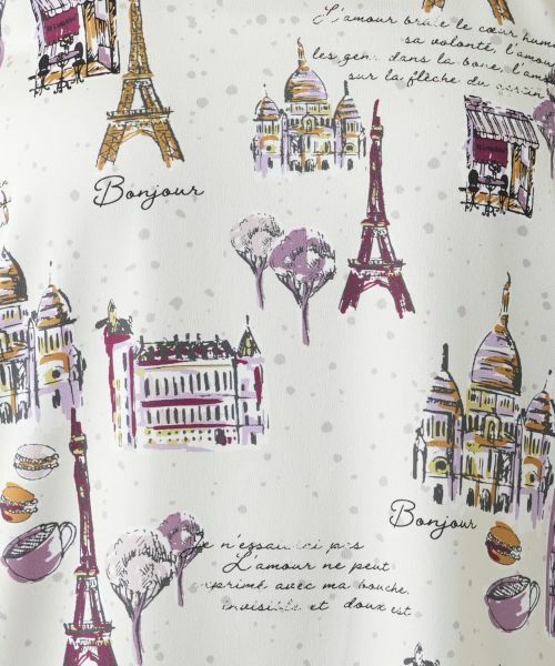 Leilian / レリアン ニット・セーター | イラスト柄切替ニット【Leilian WHITE LABEL】 | 詳細14