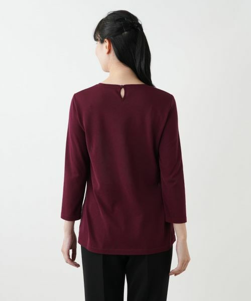 Leilian / レリアン ニット・セーター | イラスト柄切替ニット【Leilian WHITE LABEL】 | 詳細9