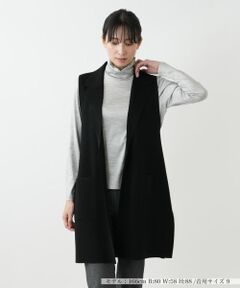 Leilian / レリアン テーラードジャケット | ロングジレ【Leilian WHITE LABEL】