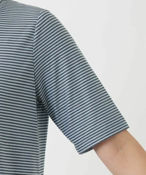 Leilian / レリアン Tシャツ | ボーダー刺繍Tシャツ【Leilian WHITE LABEL】 | 詳細12