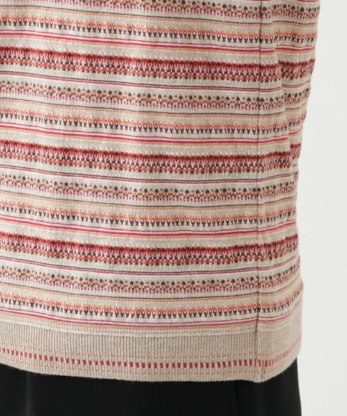 Leilian / レリアン Tシャツ | 幾何学ボーダーカットソー【Leilian WHITE LABEL】 | 詳細13