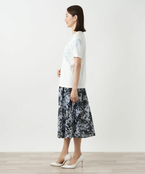 Leilian / レリアン Tシャツ | ペイズリー刺繍カットソー【ROCHAS Premiere】 | 詳細2