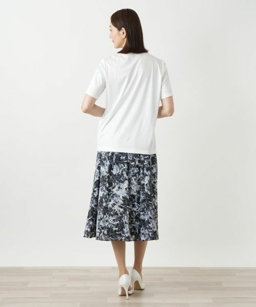 Leilian / レリアン Tシャツ | ペイズリー刺繍カットソー【ROCHAS Premiere】 | 詳細3