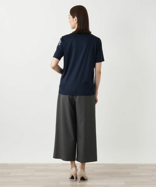 Leilian / レリアン Tシャツ | ペイズリー刺繍カットソー【ROCHAS Premiere】 | 詳細6