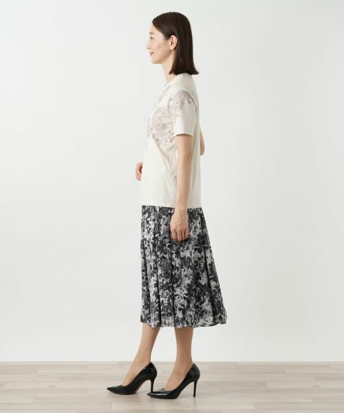 Leilian / レリアン Tシャツ | ペイズリー刺繍カットソー【ROCHAS Premiere】 | 詳細8