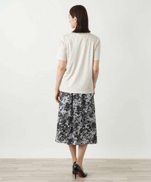 Leilian / レリアン Tシャツ | ペイズリー刺繍カットソー【ROCHAS Premiere】 | 詳細9