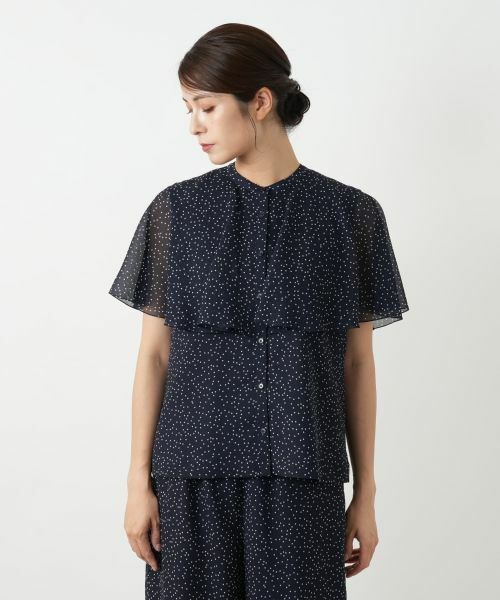Leilian / レリアン シャツ・ブラウス | ドットレイヤードブラウス | 詳細7
