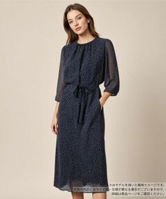 Leilian / レリアン ドレス | ドットフレアワンピース