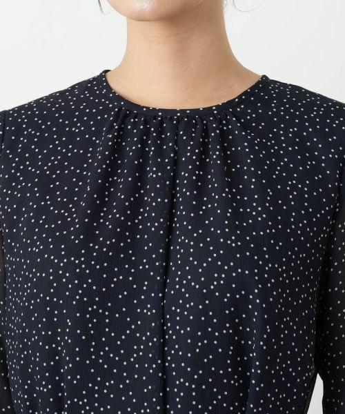 Leilian / レリアン ドレス | ドットフレアワンピース | 詳細11