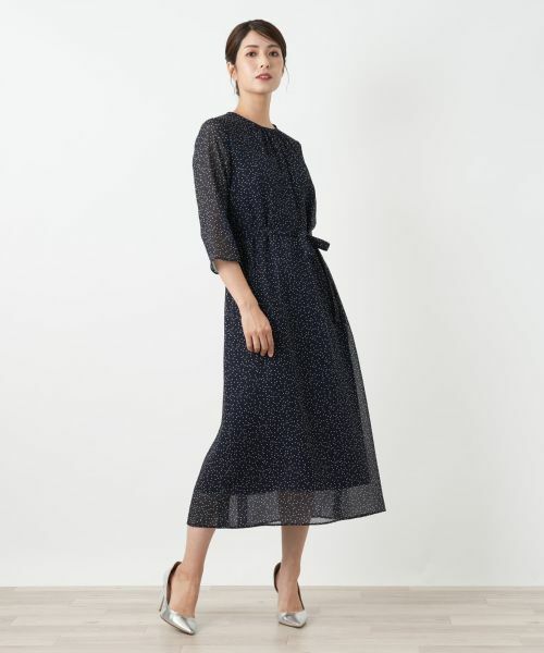 Leilian / レリアン ドレス | ドットフレアワンピース | 詳細4