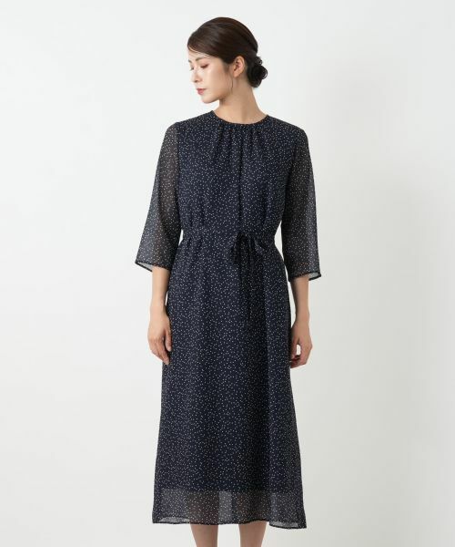 Leilian / レリアン ドレス | ドットフレアワンピース | 詳細8