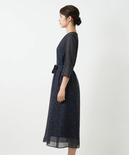 Leilian / レリアン ドレス | ドットフレアワンピース | 詳細9