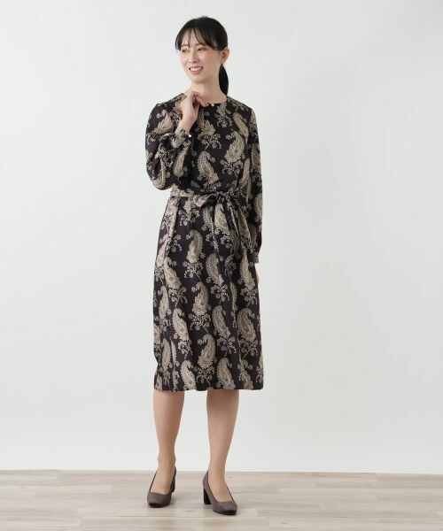 Leilian / レリアン ドレス | ペイズリーフレアワンピース【ROCHAS Premiere】 | 詳細1