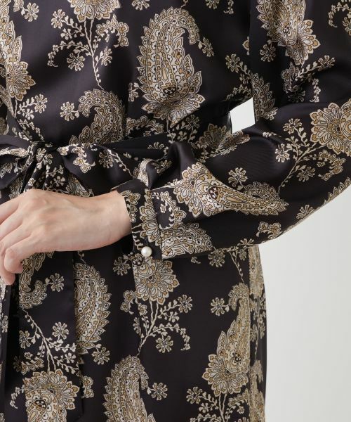 Leilian / レリアン ドレス | ペイズリーフレアワンピース【ROCHAS Premiere】 | 詳細11