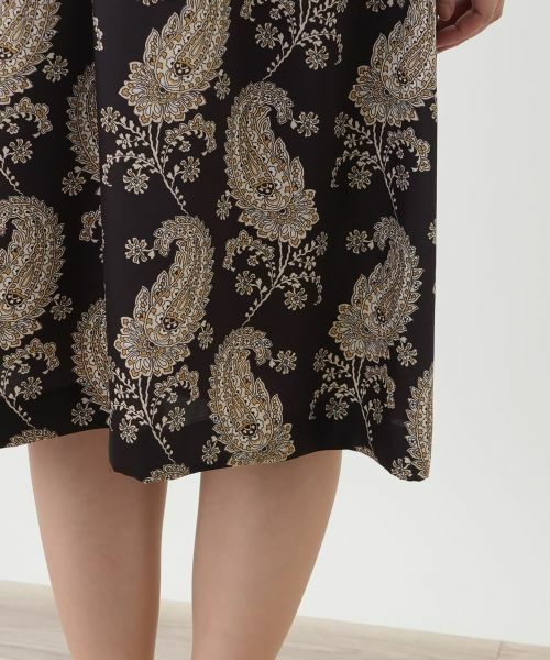 Leilian / レリアン ドレス | ペイズリーフレアワンピース【ROCHAS Premiere】 | 詳細12