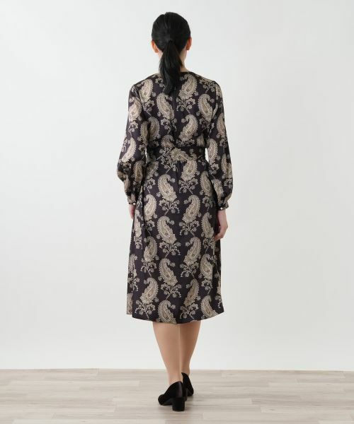 Leilian / レリアン ドレス | ペイズリーフレアワンピース【ROCHAS Premiere】 | 詳細3