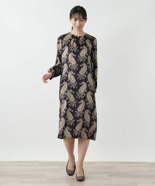 Leilian / レリアン ドレス | ペイズリーフレアワンピース【ROCHAS Premiere】 | 詳細4