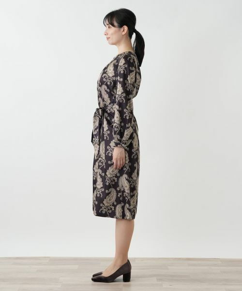 Leilian / レリアン ドレス | ペイズリーフレアワンピース【ROCHAS Premiere】 | 詳細6