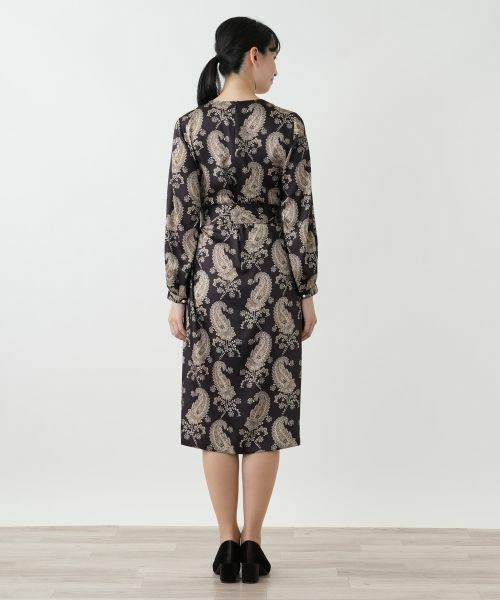 Leilian / レリアン ドレス | ペイズリーフレアワンピース【ROCHAS Premiere】 | 詳細7