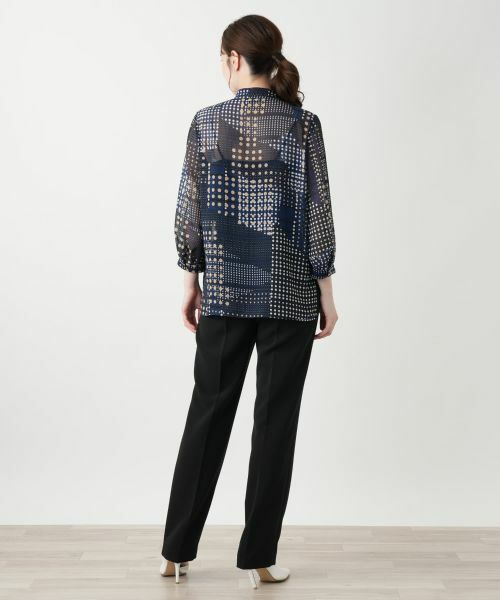 Leilian / レリアン シャツ・ブラウス | ボウタイドットブラウス【ROCHAS Premiere】 | 詳細3