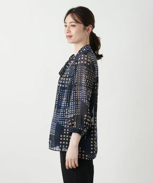 Leilian / レリアン シャツ・ブラウス | ボウタイドットブラウス【ROCHAS Premiere】 | 詳細5