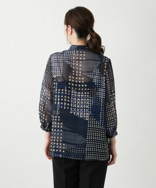 Leilian / レリアン シャツ・ブラウス | ボウタイドットブラウス【ROCHAS Premiere】 | 詳細6