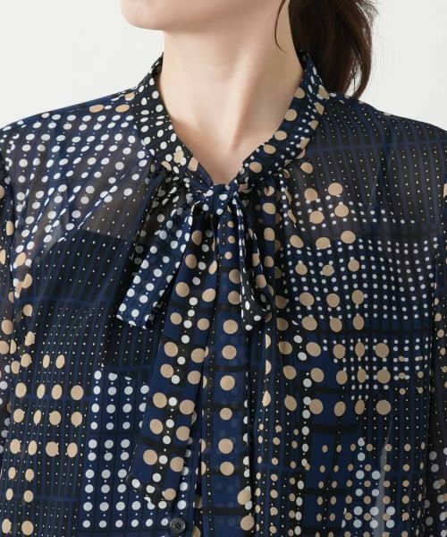 Leilian / レリアン シャツ・ブラウス | ボウタイドットブラウス【ROCHAS Premiere】 | 詳細7