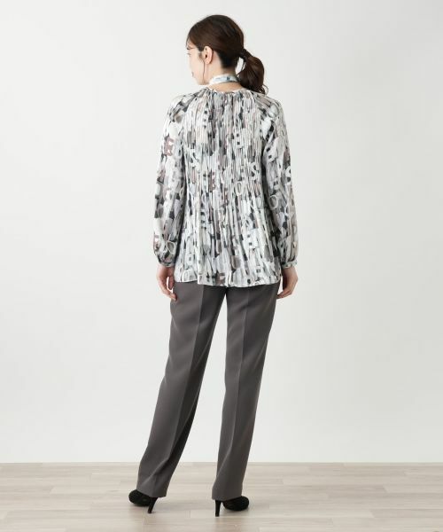 Leilian / レリアン シャツ・ブラウス | プリントボウタイブラウス【ROCHAS Premiere】 | 詳細3