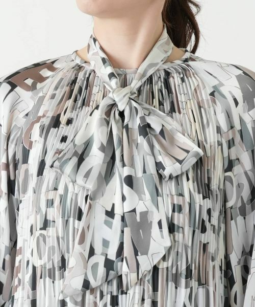 Leilian / レリアン シャツ・ブラウス | プリントボウタイブラウス【ROCHAS Premiere】 | 詳細8