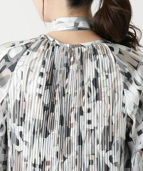 Leilian / レリアン シャツ・ブラウス | プリントボウタイブラウス【ROCHAS Premiere】 | 詳細9