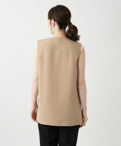 Leilian / レリアン テーラードジャケット | 比翼ベスト【ROCHAS Premiere】 | 詳細9