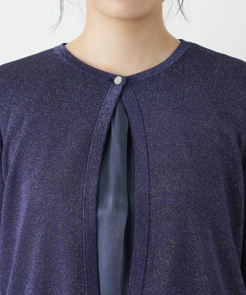 Leilian / レリアン カーディガン・ボレロ | ラメニットカーディガン | 詳細13
