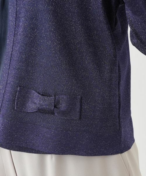 Leilian / レリアン カーディガン・ボレロ | ラメニットカーディガン | 詳細17