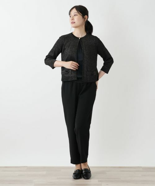 Leilian / レリアン カーディガン・ボレロ | ラメニットカーディガン | 詳細4