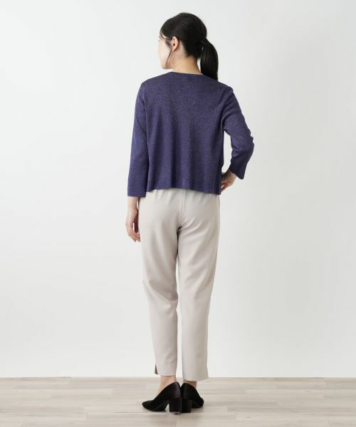 Leilian / レリアン カーディガン・ボレロ | ラメニットカーディガン | 詳細9