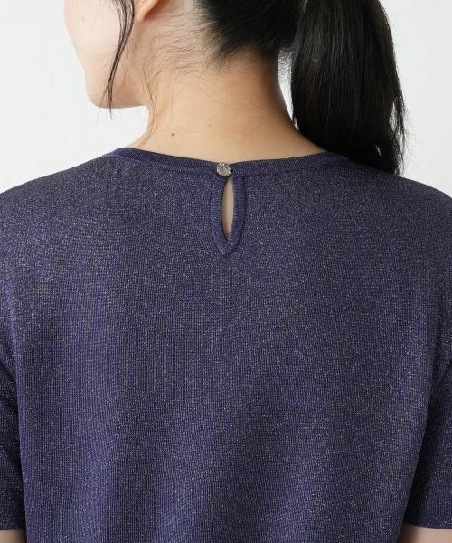 Leilian / レリアン ニット・セーター | 異素材切替ラメニット | 詳細14