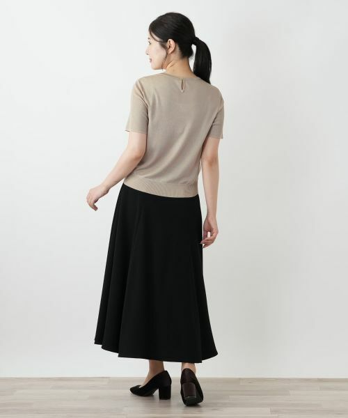 Leilian / レリアン ニット・セーター | 異素材切替ラメニット | 詳細3