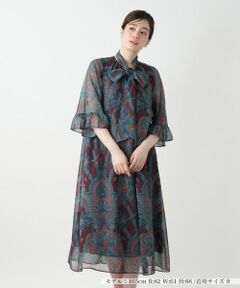 Leilian / レリアン ドレス | ペイズリー柄フレアワンピース