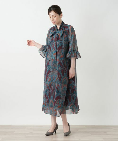 Leilian / レリアン ドレス | ペイズリー柄フレアワンピース | 詳細1