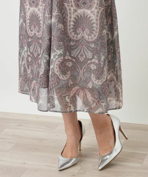 Leilian / レリアン ドレス | ペイズリー柄フレアワンピース | 詳細14